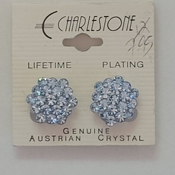 Charlestone Austrian Crystal Clip-On Earrings - Picture 1 of 5